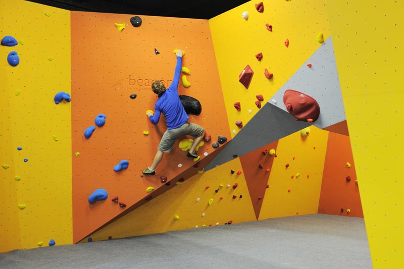 Bouldering Induction at Beacon Climbing Centre, Caernarfon, North Wales Bouldering Induction at Beacon Climbing Centre, Caernarfon, North Wales