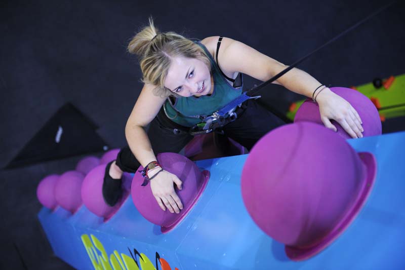 CrazyClimb at Beacon Climbing Centre, Caernarfon, North Wales CrazyClimb at Beacon Climbing Centre, Caernarfon, North Wales