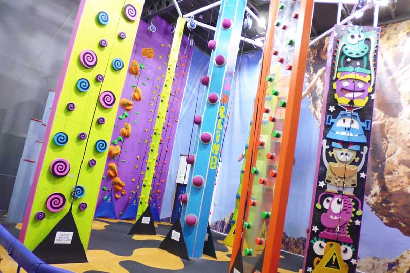 Indoor climbing at Beacon Climbing Centre, Caernarfon, North Wales